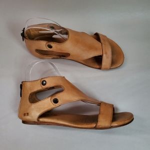 Bed Stu Soto Sandal Women's 7 Tan Rustic Leather Casual Lagenlook